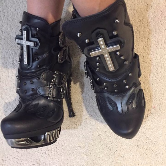 🌻Handmade Leather Biker Boots🌻In Original Box🌻NEVER WORN NWOT - Picture 4 of 8